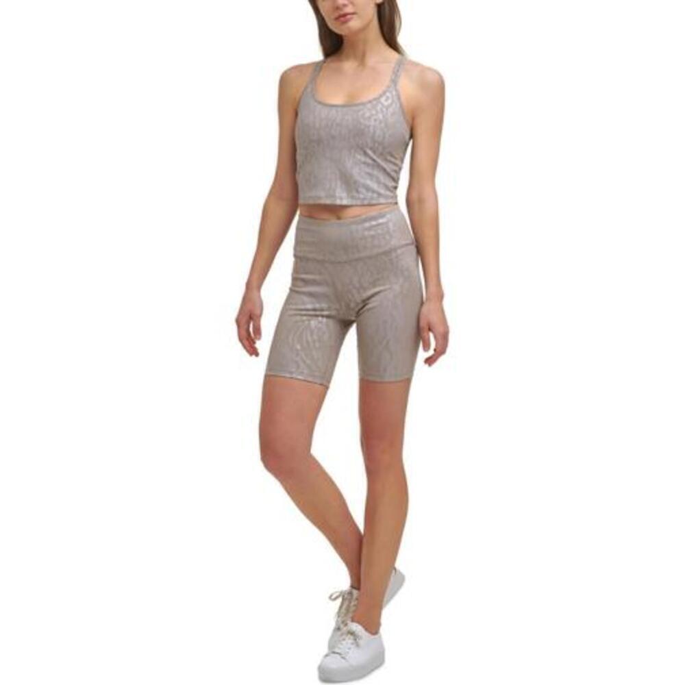 Calvin Klein Performance Women's Printed Bike Shorts Size XXL - Picture 1 of 4